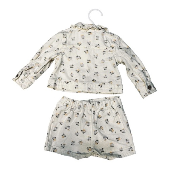 Little Lass floral, print jacket and skort Girls Toddler Size 12 Months - Picture 2 of 11